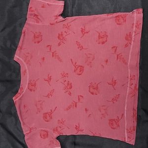 Old Navy monochromatic floral top